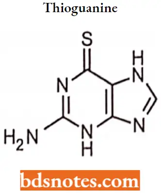 Antineoplastic Drugs Thioguanine