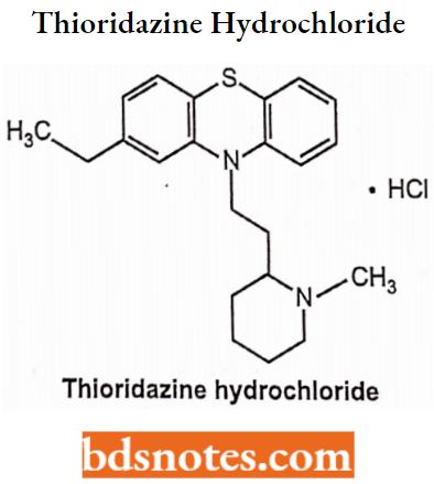 Antipsychotics Thioridazine Hydrochloride