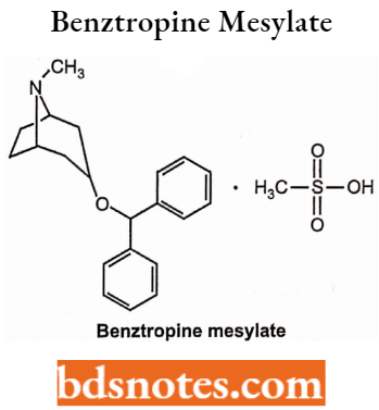 Cholinergic Drugs And Related Agents Benztropine Mesylate