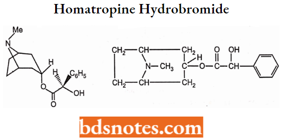 Cholinergic Drugs And Related Agents Homatropine Hydrobromide
