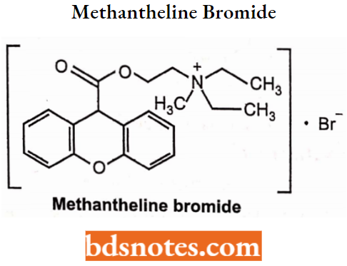 Cholinergic Drugs And Related Agents Methantheline Bromide