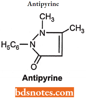 Drugs Acting On Central Nervous System Antipyrine