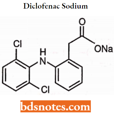 Drugs Acting On Central Nervous System Diclofenac Sodium