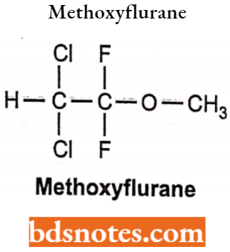 Drugs Acting On Central Nervous System Methoxyflurane