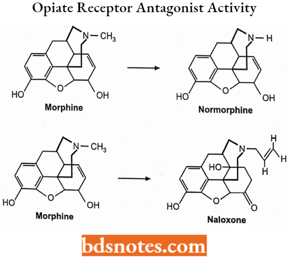 Drugs Acting On Central Nervous System Opiate Receptor Antagonist Activity