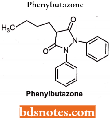 Drugs Acting On Central Nervous System Phenybutazone