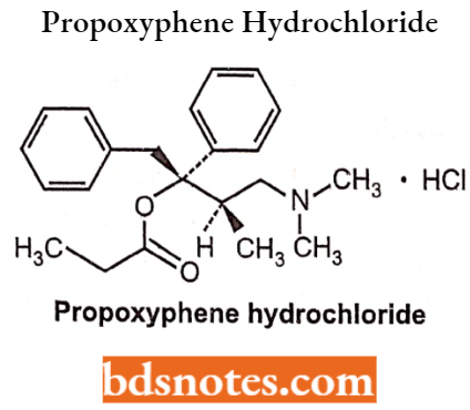 Drugs Acting On Central Nervous System Propoxyphene Hydrochloride