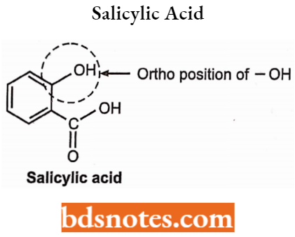 Drugs Acting On Central Nervous System Salicylic Acid