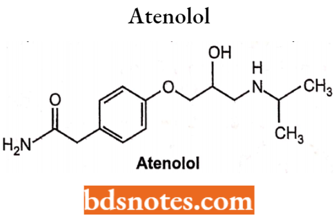 Drugs Action On Autonomic Nervous System Atenolol