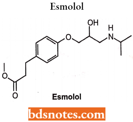 Drugs Action On Autonomic Nervous System Esmolol