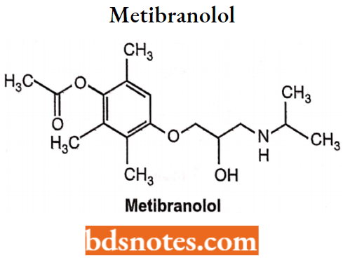 Drugs Action On Autonomic Nervous System Metibranolol