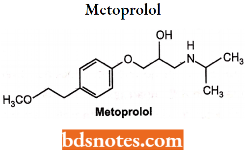 Drugs Action On Autonomic Nervous System Metoprolol