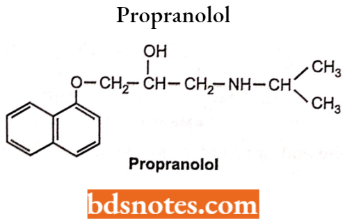 Drugs Action On Autonomic Nervous System Propranolol.