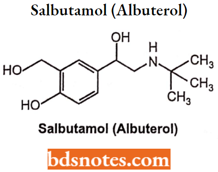 Drugs Action On Autonomic Nervous System Salbutamol (Albuterol)