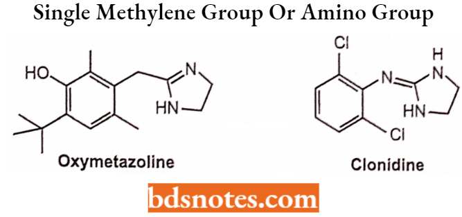 Drugs Action On Autonomic Nervous System Single Methylene Group Or Amino Group