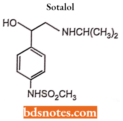 Drugs Action On Autonomic Nervous System Sotalol