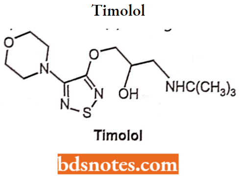 Drugs Action On Autonomic Nervous System Timolol