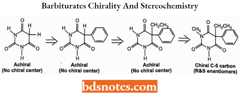 Sedatives And Hypnotics Barbiturates Chirality And Stereochemistry