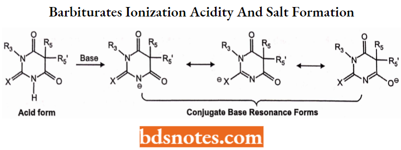 Sedatives And Hypnotics Barbiturates Ionization Acidity And Salt Formation
