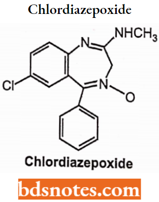 Sedatives And Hypnotics Chlordiazepoxide