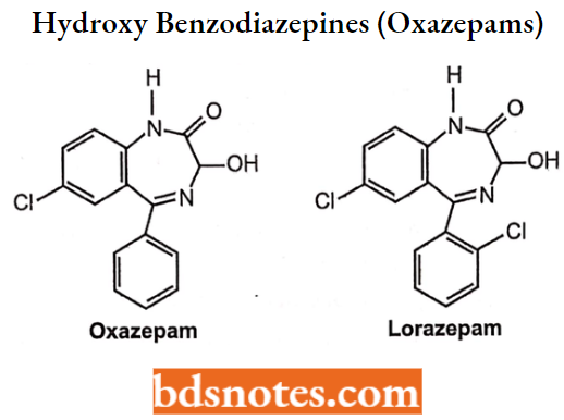 Sedatives And Hypnotics Hydroxy Benzodiazepines (Oxazepams)
