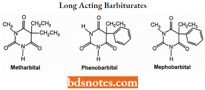 Sedatives And Hypnotics Long Acting Barbiturates