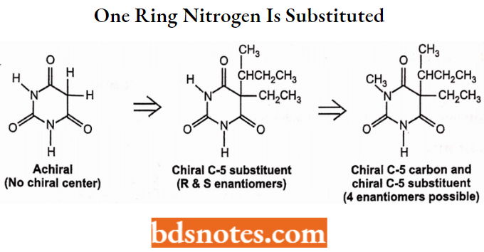 Sedatives And Hypnotics One Ring Nitrogen Is Substituted