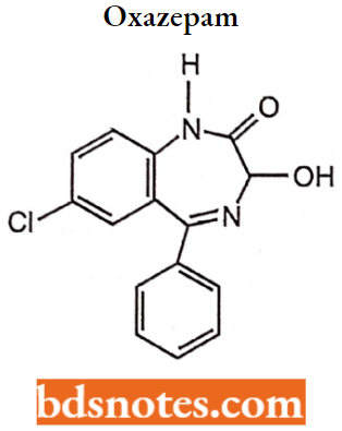 Sedatives And Hypnotics Oxazepam