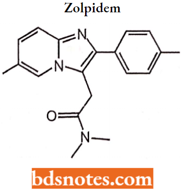 Sedatives And Hypnotics Zolpidem