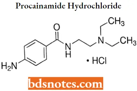 Anti-Arrhythmic Agents Procainamide Hydrochloride