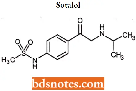 Anti-Arrhythmic Agents Sotalol
