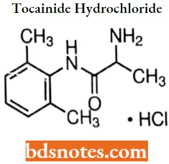 Anti-Arrhythmic Agents Tocainide Hydrochloride
