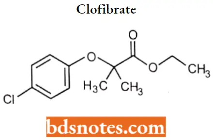 Antihyperlipidemic Agents Clofibrate