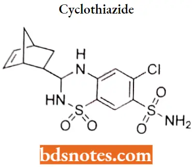 Diuretics Cyclothiazide