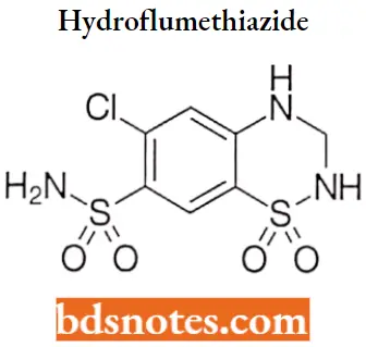 Diuretics Hydroflumethiazide