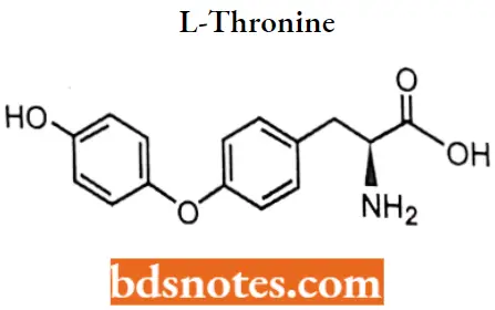 Drugs Acting On Endocrine System L-Thronine