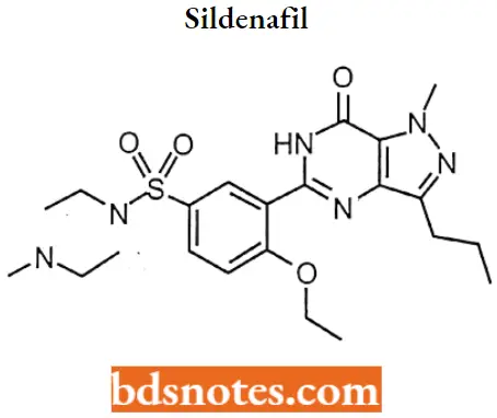 Drugs Acting On Endocrine System Sildenafil