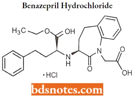 Hypertensive Agents Benazepril Hydrochloride