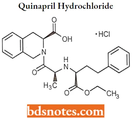 Hypertensive Agents Quinapril Hydrochloride