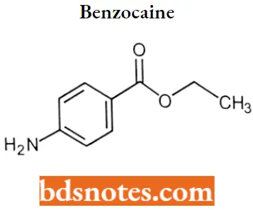 Local Anaesthetics Benzocaine