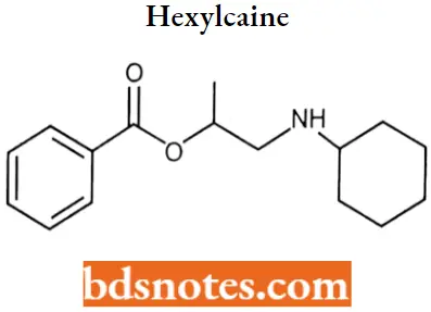 Local Anaesthetics Hexylcaine