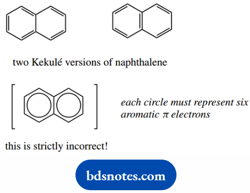 Molecular Representations And Nomenclature Each circle must represent six atomic pi electrons