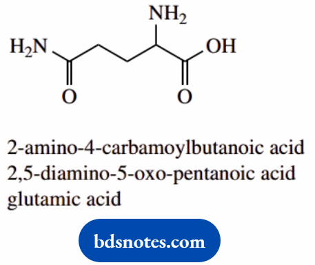 Molecular Representations And Nomenclature Glutamic acid