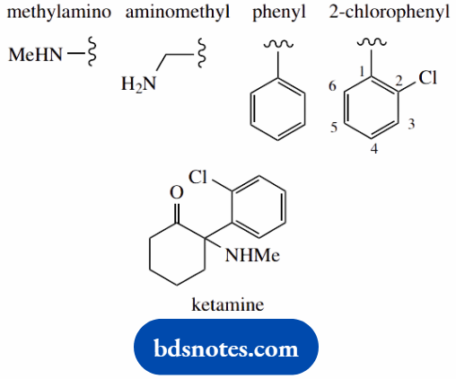 Molecular Representations And Nomenclature Ketamine