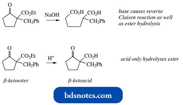 Nucleophilic Reactions Involving Enolate A Reverse Claisen Reaction Of Easter