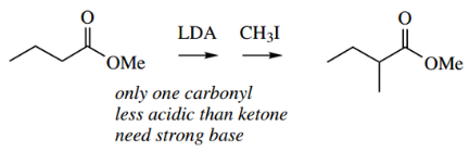 Nucleophilic Reactions Involving Enolate Alkylation