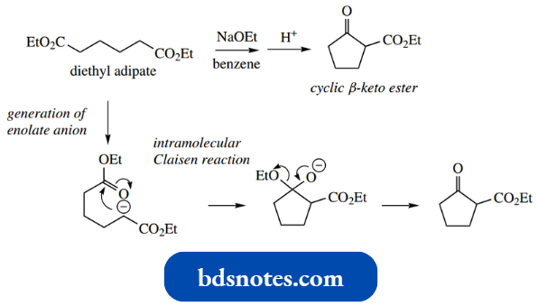 Nucleophilic Reactions Involving Enolate Dieckmann Reaction