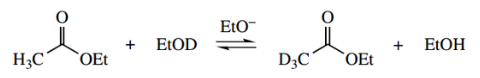 Nucleophilic Reactions Involving Enolate Hydrogen Exchange