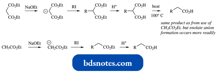 Nucleophilic Reactions Involving Enolate Hydrolysis And Decarboxylation