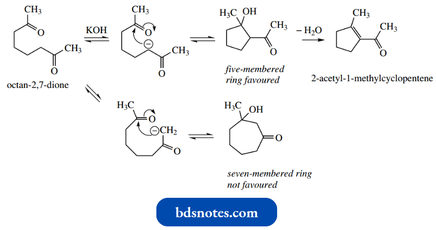 Nucleophilic Reactions Involving Enolate Intramolecular Aldol Reaction